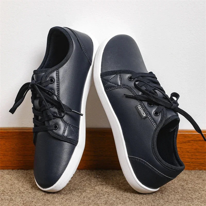 The Wide Toe BareFlex™ Leather Sneaker