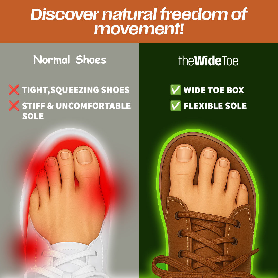 The Wide Toe BareFlex™ Leather Sneaker